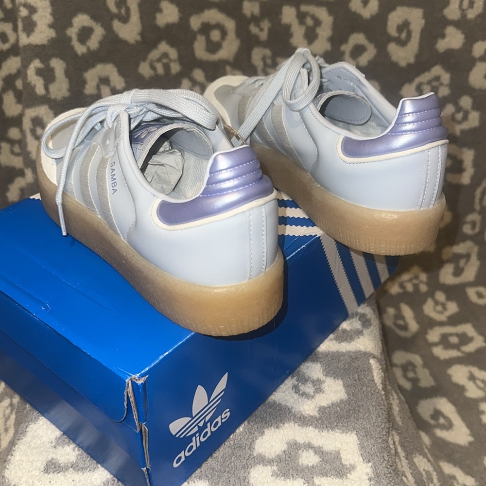 Adidas Women's Sambae Shoes in Halo Blue & Off White 😍 New & Never Worn 😍 - Picture 6 of 17